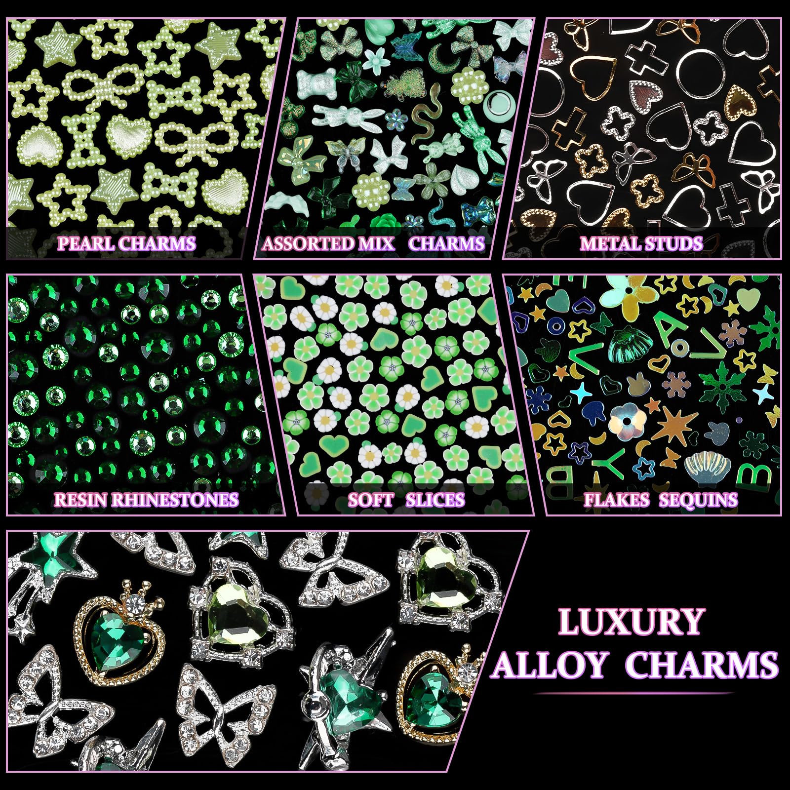 EditTime perles plates et strass, 100 pièces pour finitions soignées.