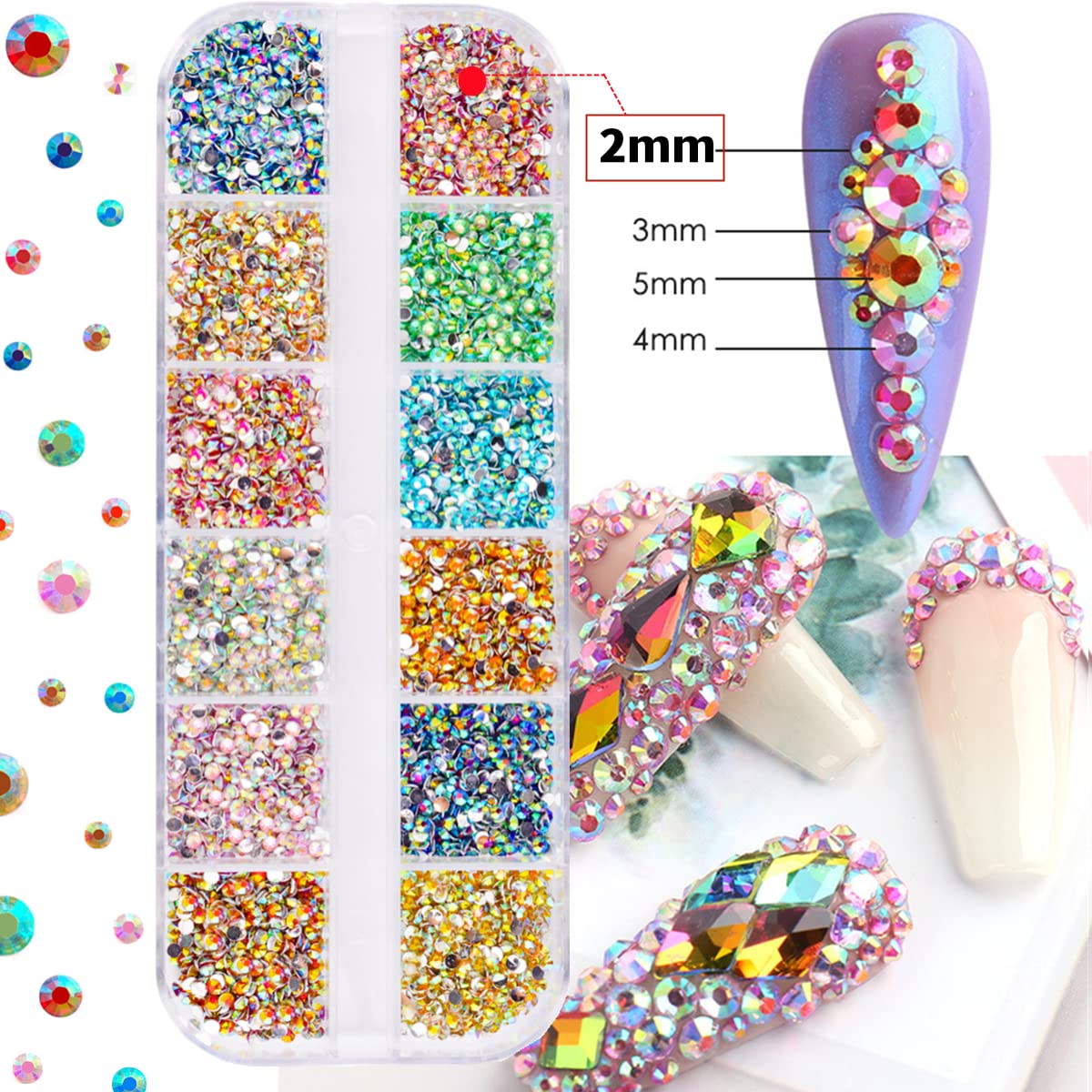 EditTime pierres flatback couleurs solides pour varier les styles.