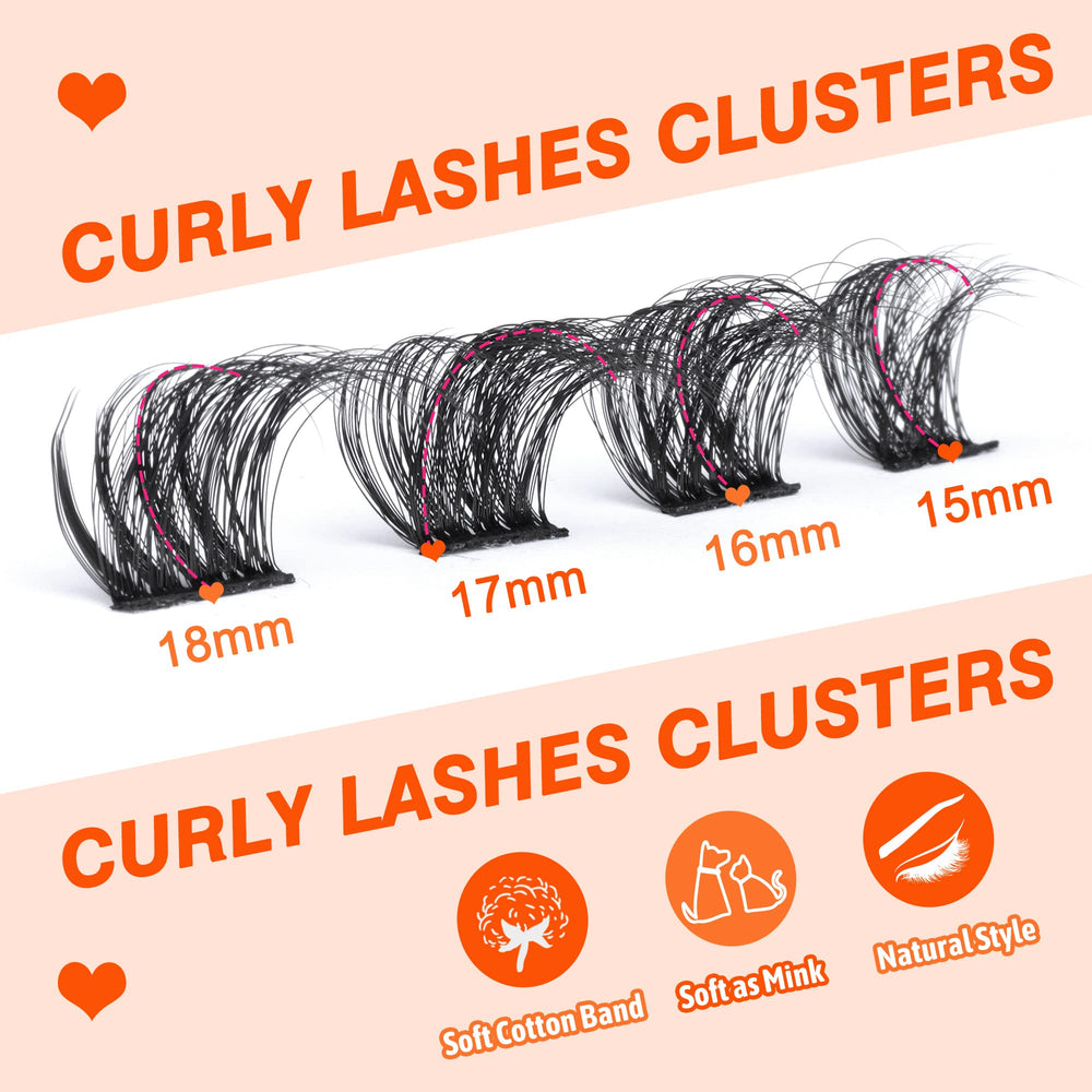 Eefofnn cils en groupes naturels, 7 paires, douceur légère pour un regard naturel.