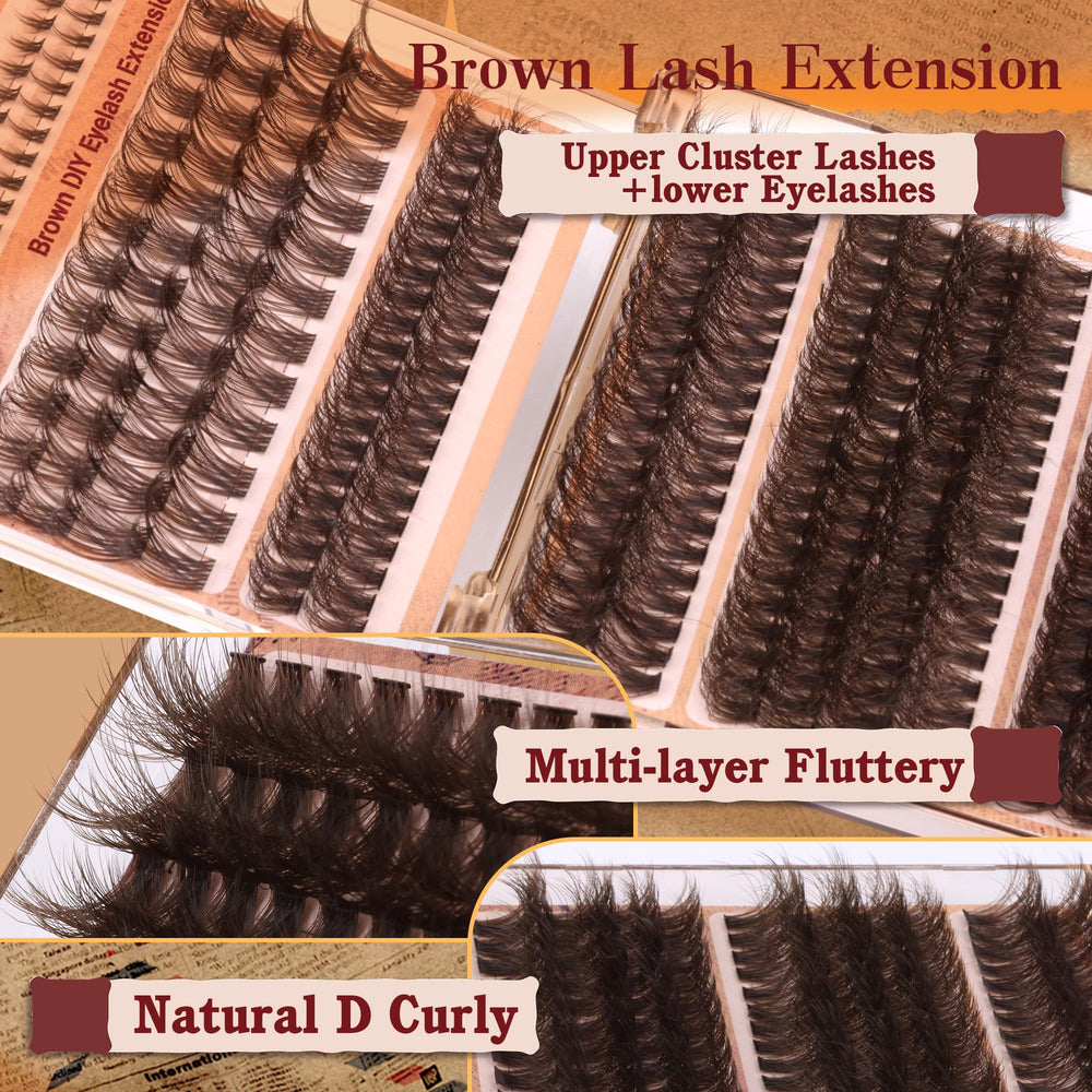 Eefofnn cils inférieurs bruns 5–6 mm complètent les cils supérieurs.