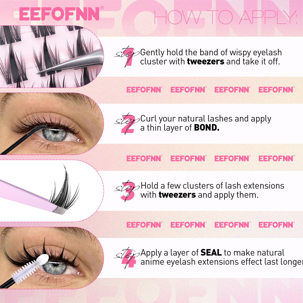 Eefofnn Fairy Lash : bande claire ultra légère pour un confort quotidien.