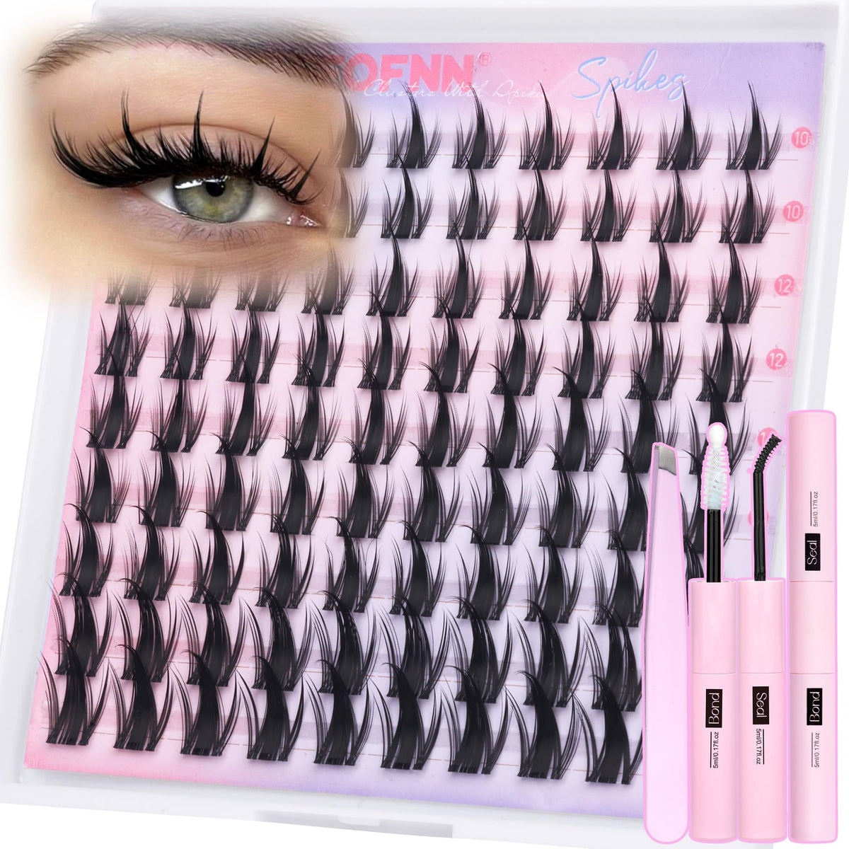 Eefofnn Fairy Lash : grappes épineuses pour volume naturel durable.