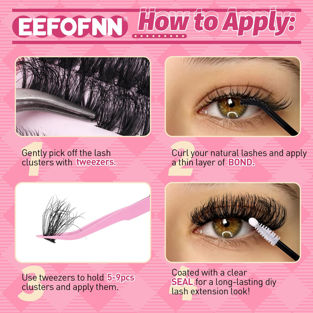 Eefofnn utilisation domicile maquillage extension: convient débutants et experts.