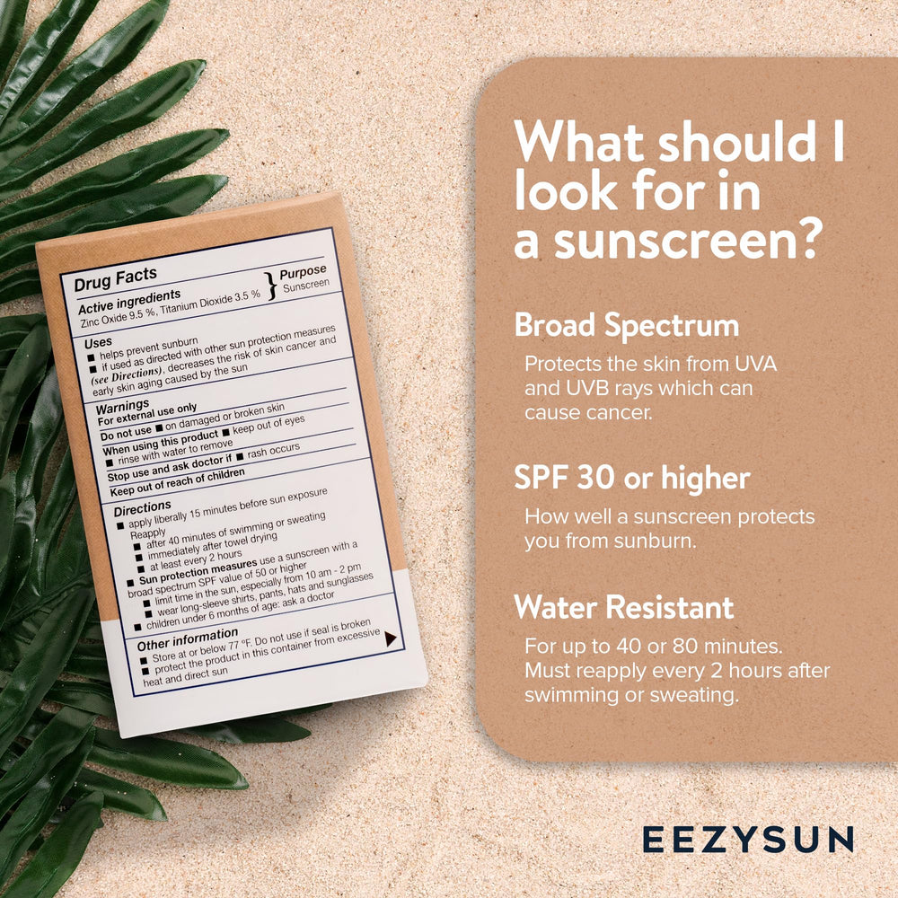 EEZYSUN SPF50 minéral – emballage compact, idéal pour déplacements