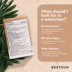 EEZYSUN SPF50 minéral – emballage compact, idéal pour déplacements