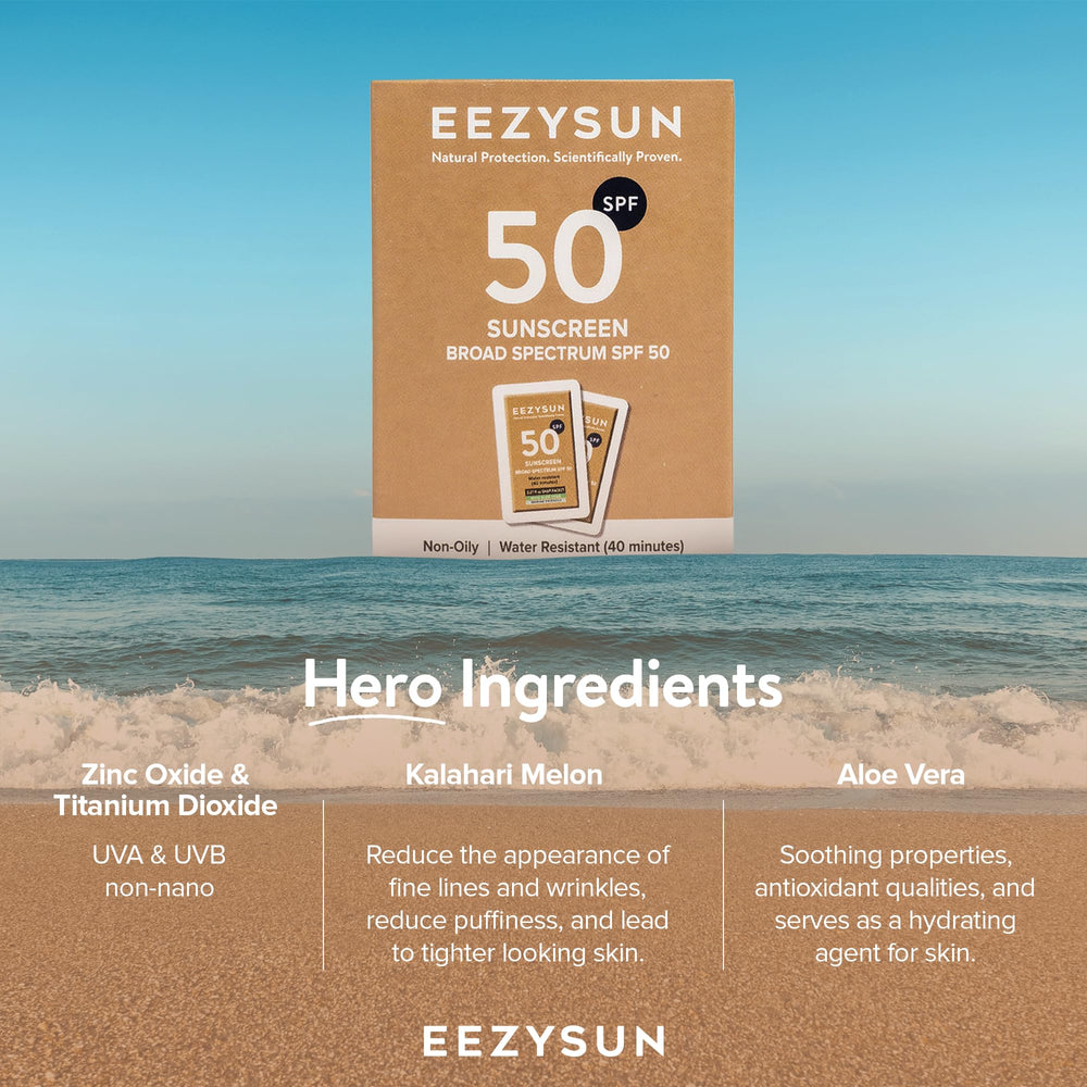 EEZYSUN SPF50 minéral – respectueux des récifs et sans ingrédients agressifs