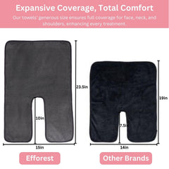 Efforest serviettes-visage microfibre ultra absorbante, douceur adaptée aux peaux sensibles.