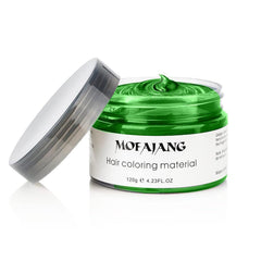 EFLY Hair Wax vert: texture malléable pour créer des formes variées.