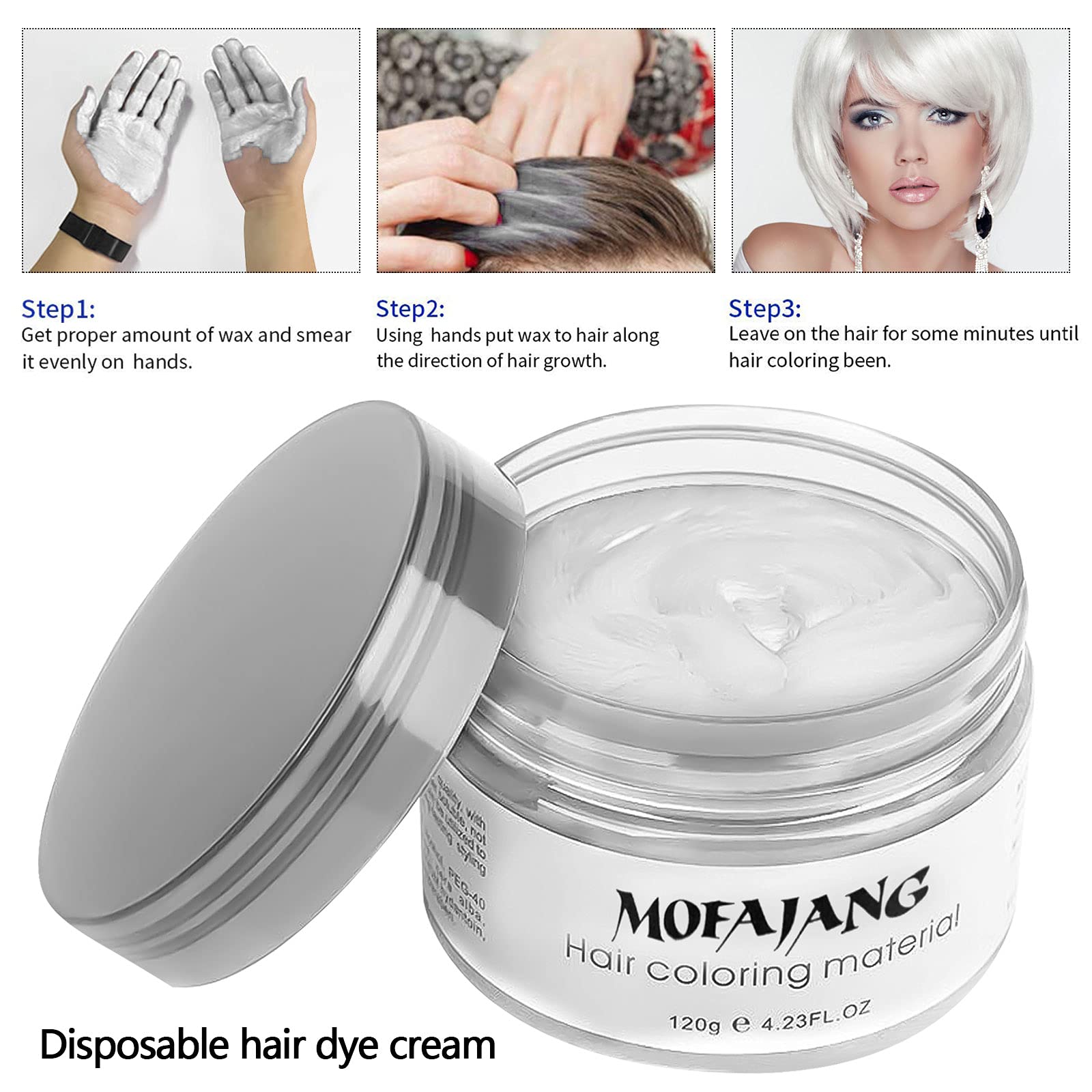 EFLY Hair Wax Lavage Facile: se retire aisément avec un shampoing.