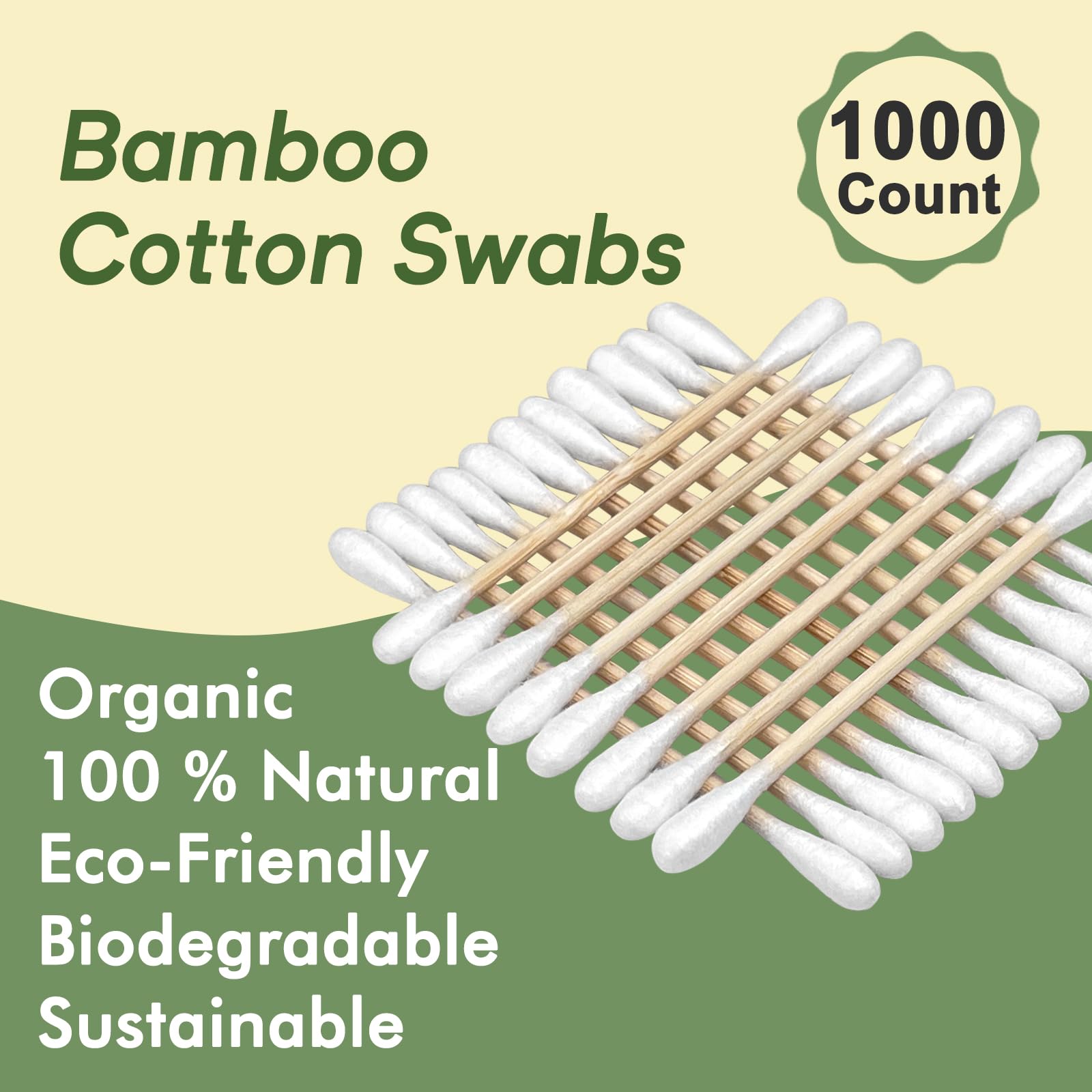 Tiges bambou Egaageoi utilisées pour applications beauté précises.