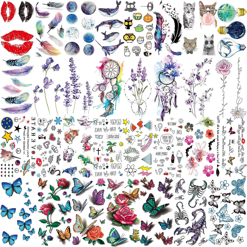 Les tatouages EGMBGM attrape-reves plume affichent une allure bohème durable.