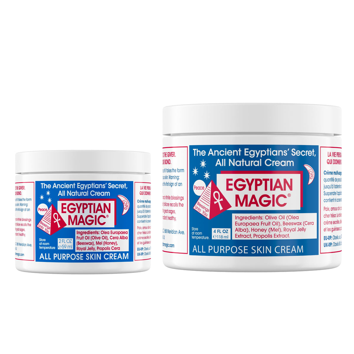 Egyptian Magic bouteille crème visage pour hydratation durable.