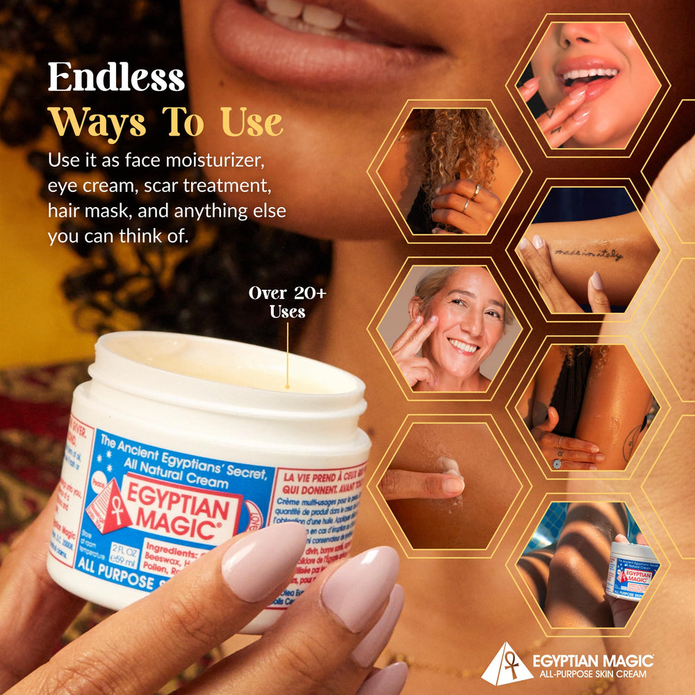 Crème corps Egyptian Magic apaise et nourrit la peau.