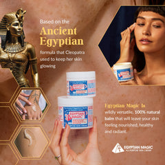 Texture riche d Egyptian Magic, soin tout-en-un visage et corps.