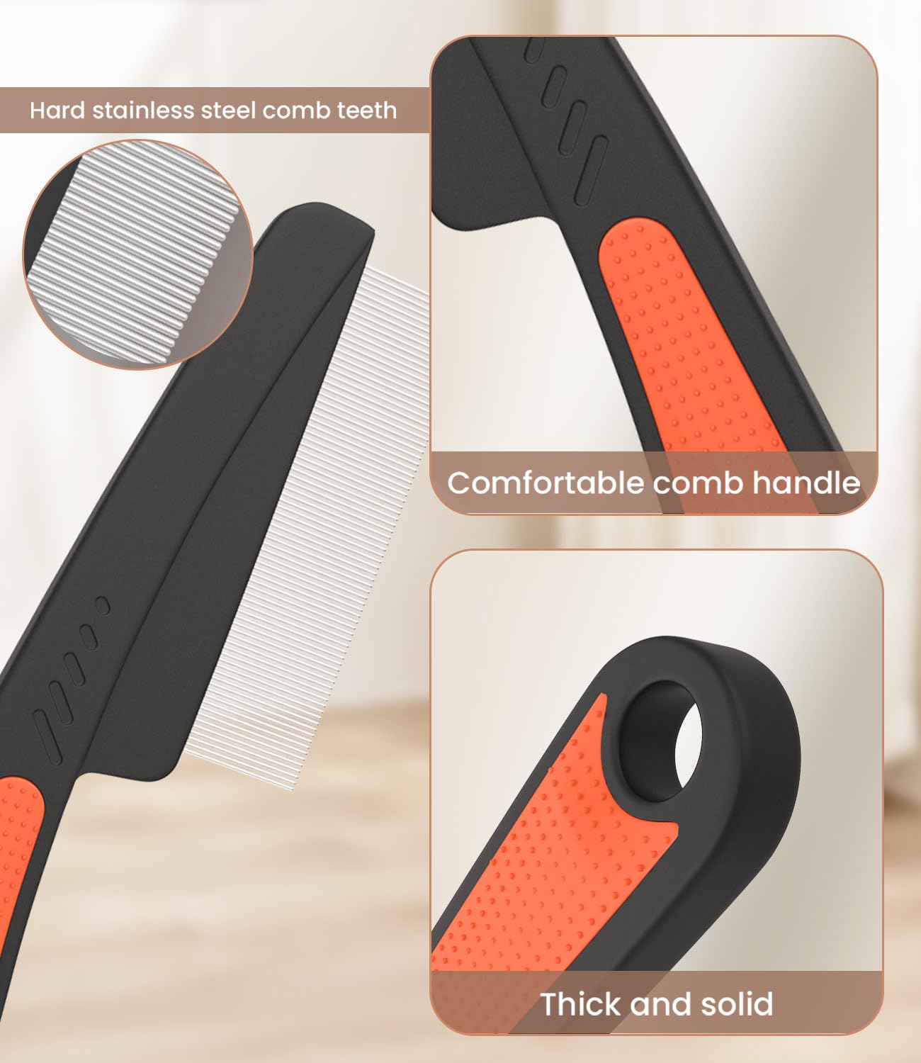 EHBELIF accessoire capillaire en acier inoxydable, durable pour tous types.