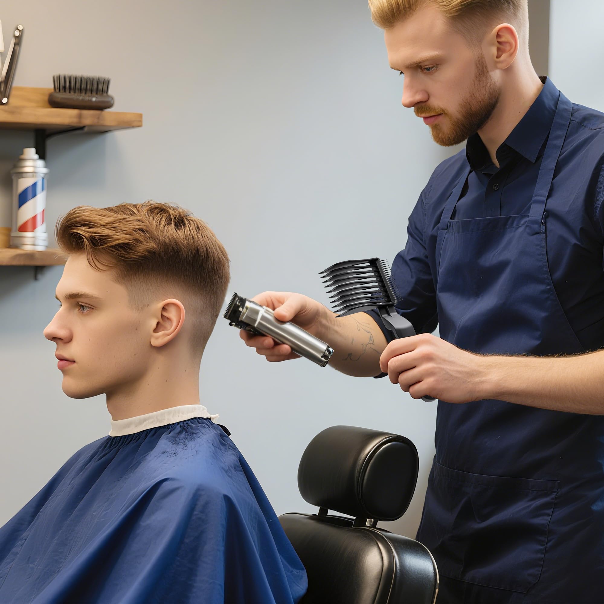 EHBELIF Blend Friend Fade: dents triangulaires pour un fondu uniforme sur le cuir chevelu