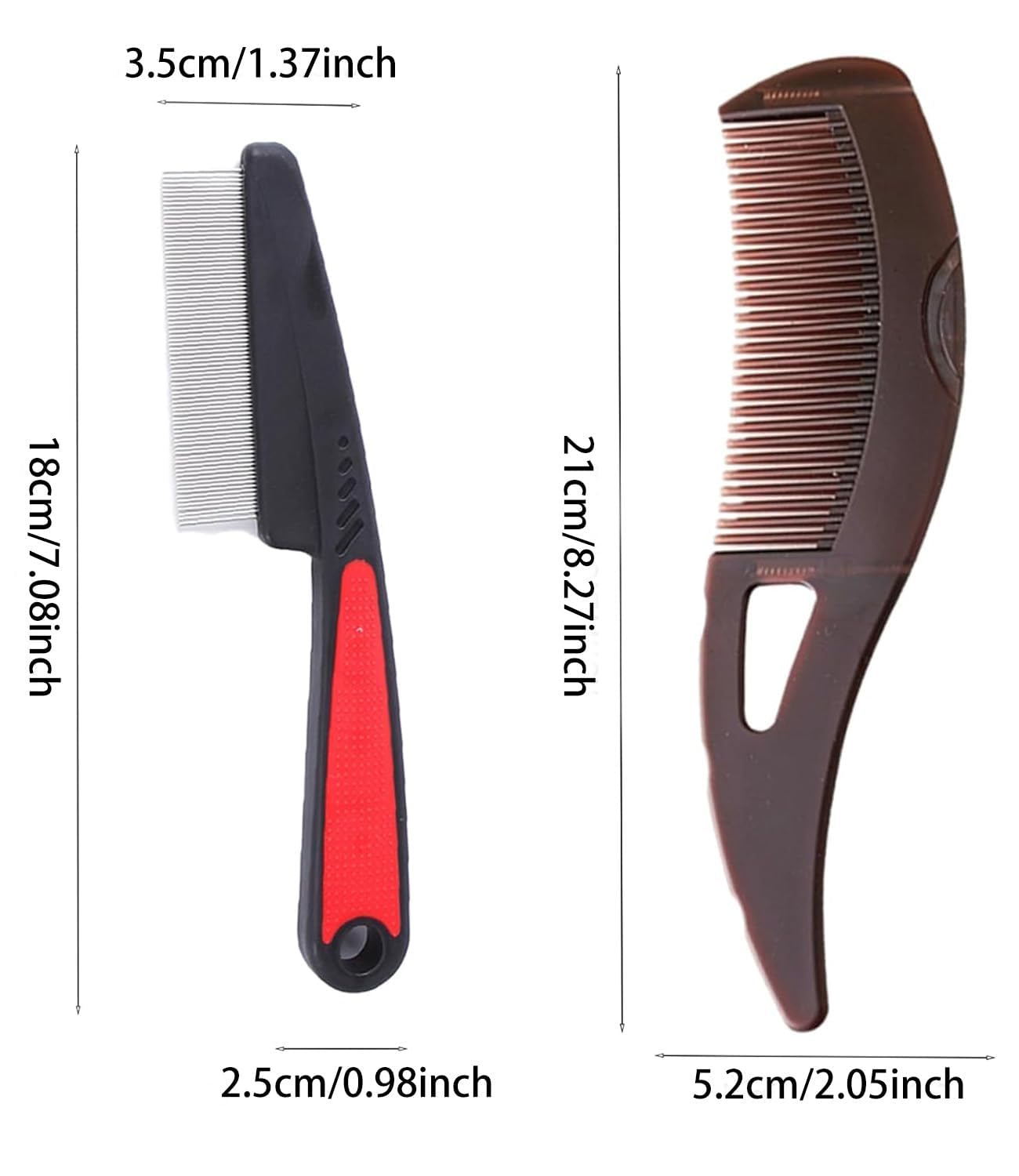 Peigne acier inox EHBELIF – maintien sûr et nettoyage facile.