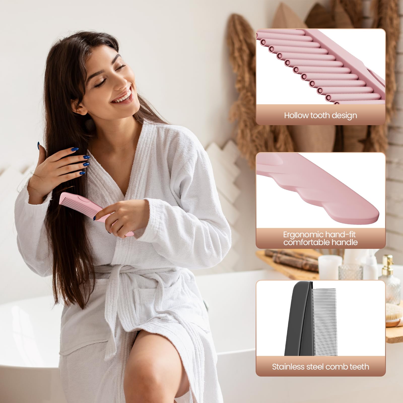 Utilisation lors d’un massage du cuir chevelu avant shampooing pour plus d’efficacité.