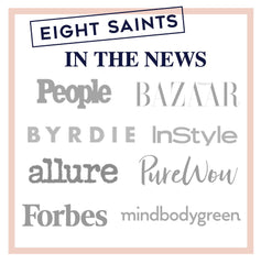 Eight Saints almond scent hand cream application highlighting pleasant fragrance and care.