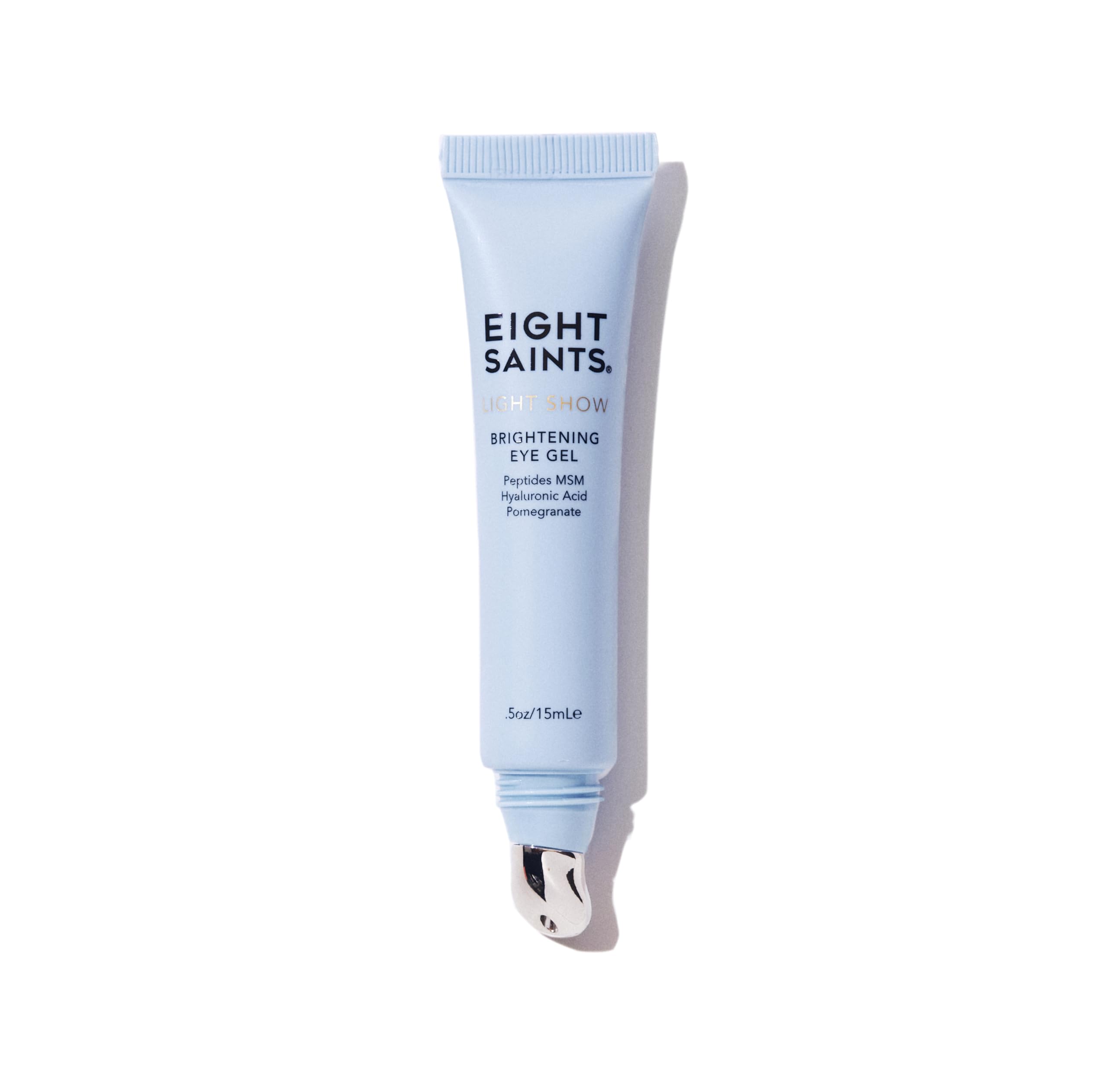 Bouteille Eight Saints, gel yeux rafraîchissant pour le contour des yeux.