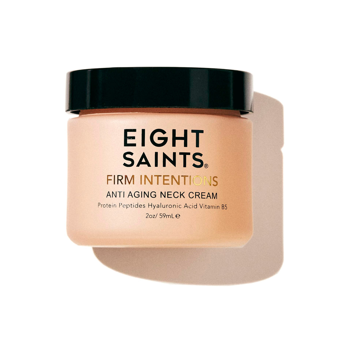 Crème Eight Saints pour le cou, bouteille élégante et hydratante.