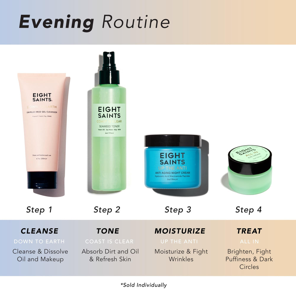 Eight Saints Ingrédients Niacinamide Hyaluronique : soutient l'hydratation et l'éclat naturel.