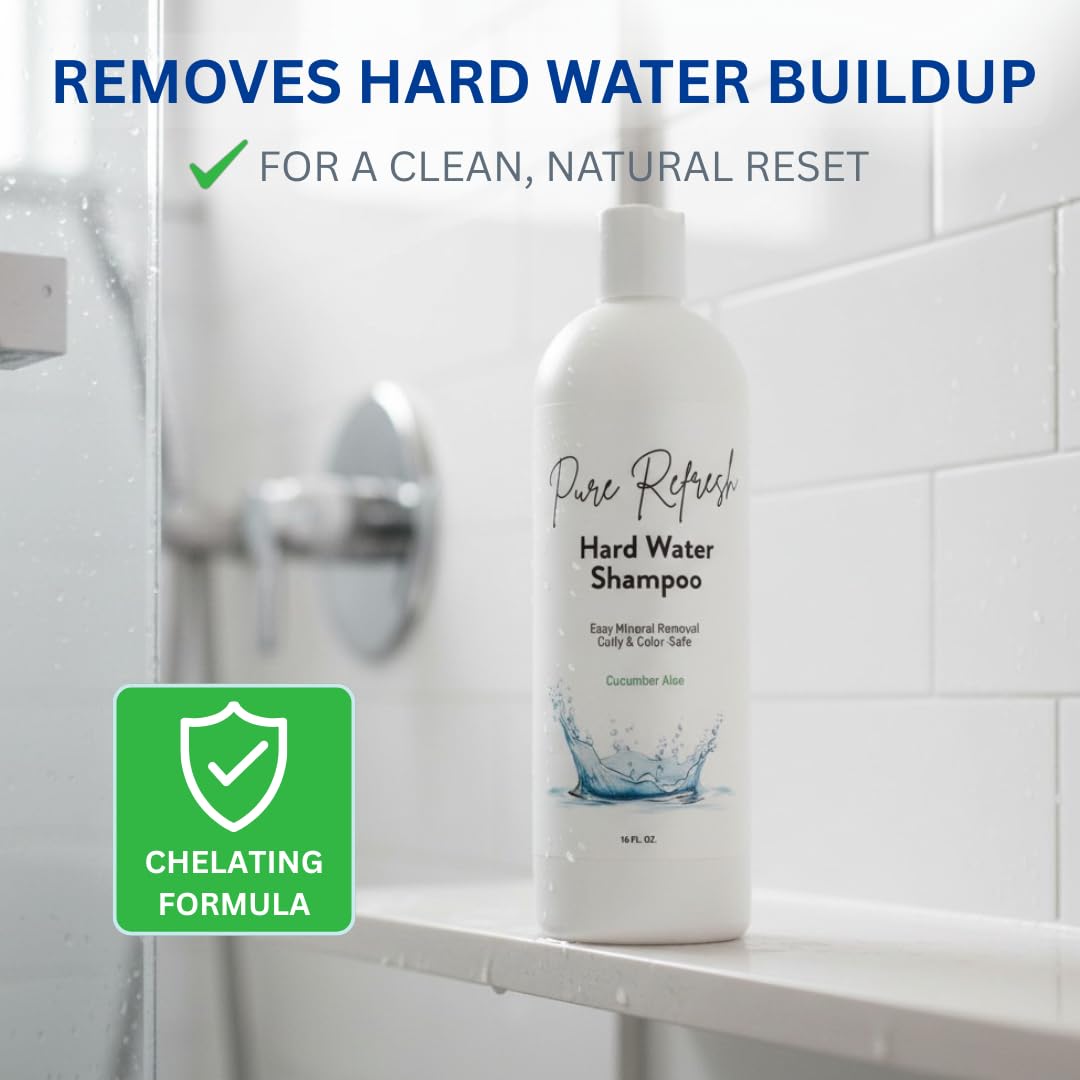 Eight Twelve Pure Refresh Shampoing – etiquette lumineuse prête pour une routine anti-minéraux.
