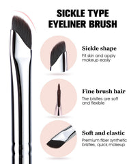 Brosse Eyeliner EIGSHOW adaptée gel et crème pour précision et confort.