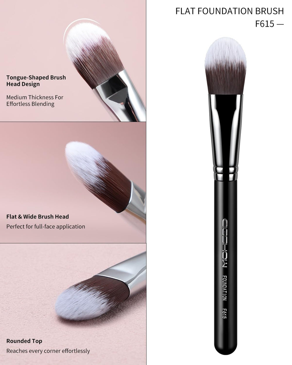 EIGSHOW brosse foundation flat bords contour pour des contours nets