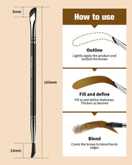 Brosse sourcils précision angulaire d'EIGSHOW pour dessiner les contours