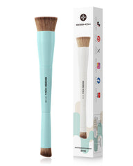 Pinceau double-face EIGSHOW D110B pour fondation, finition lisse et uniforme.
