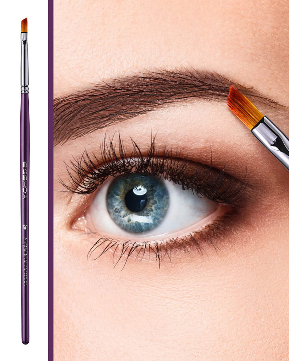 Pinceau definisseur EIGSHOW: contour net des yeux et des sourcils.