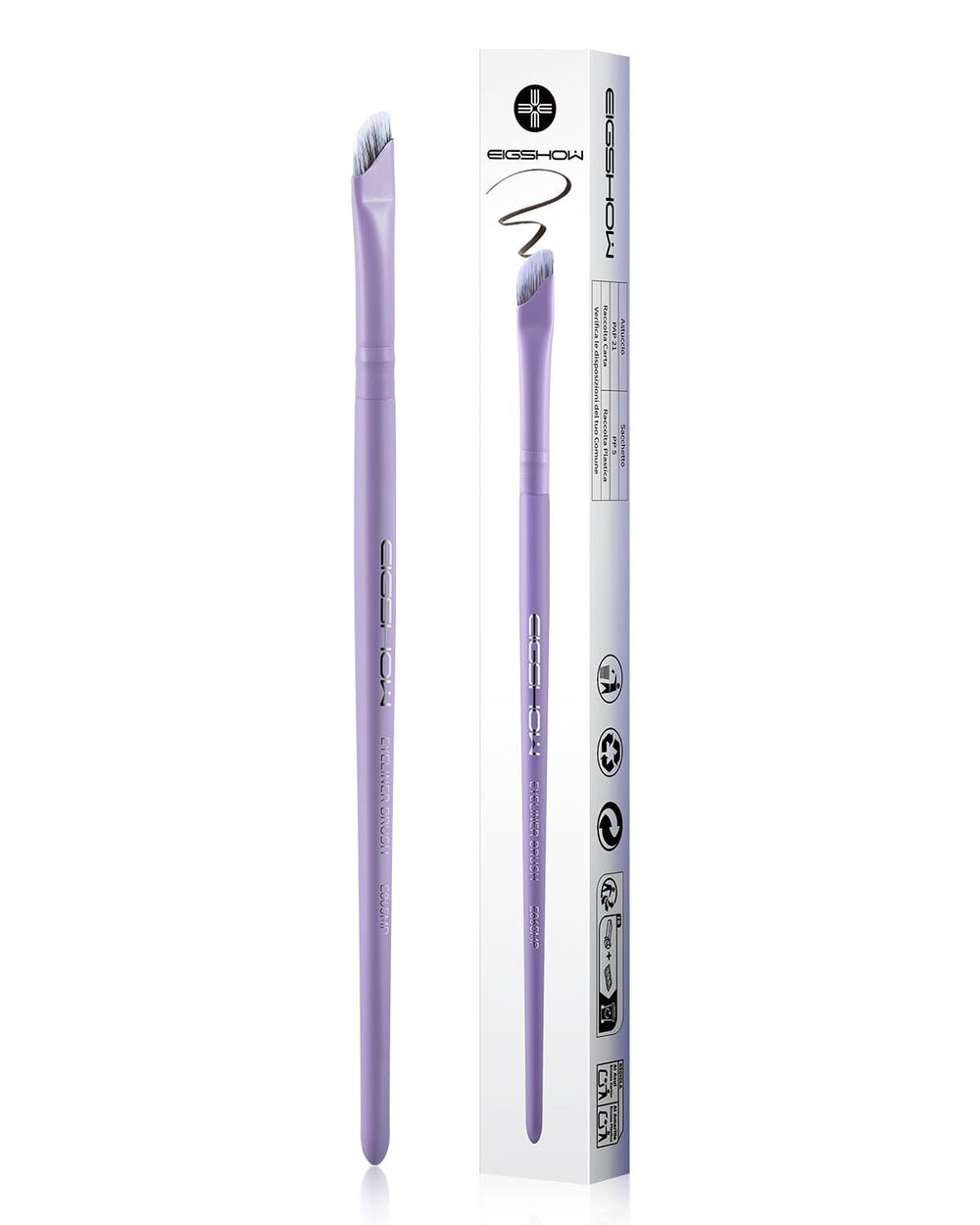 Pinceau Eyeliner EIGSHOW Sickle Angled Gel, design élégant pour routine maquillage