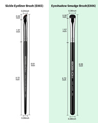 Pinceau ombre estompe courbe EIGSHOW pour smoky précis