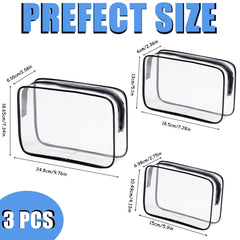Trousse transparente Eilyliafe, pratique pour repérer rapidement vos accessoires de beauté.