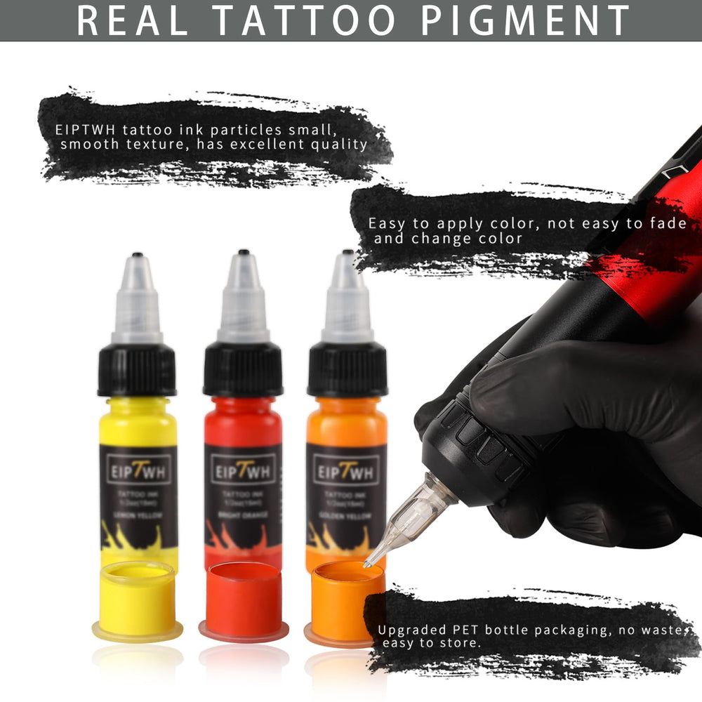 Texture fluide EIPTWH, encre tatouage facilitant le mélange et l’application.