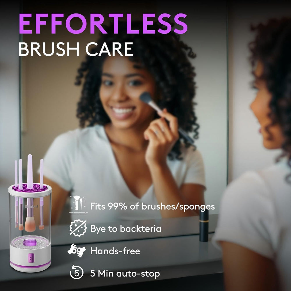 Pinceaux maquillage propres et frais grâce au modèle 2-en-1 d'EITABEL