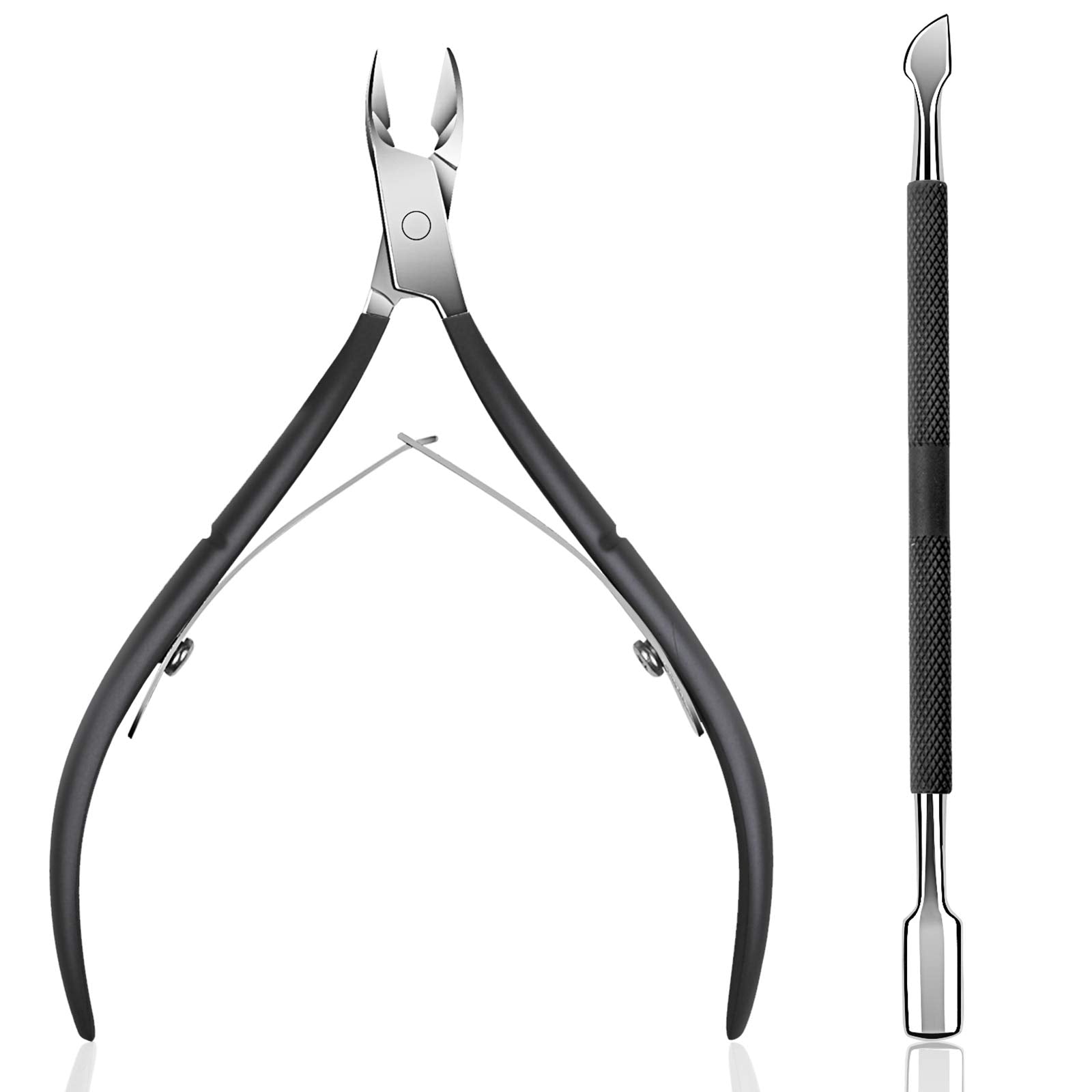 Ejiubas coupe-cuticule avec poignée ergonomique pour un maniement précis.