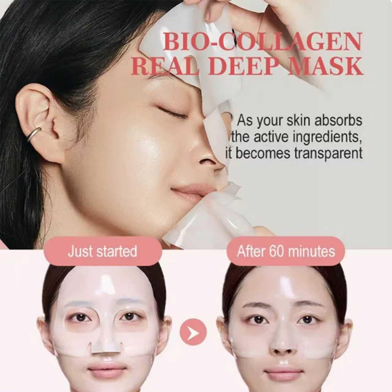 Masque EJVIONPI Bio-Deep Collagen – rituel coréen à domicile
