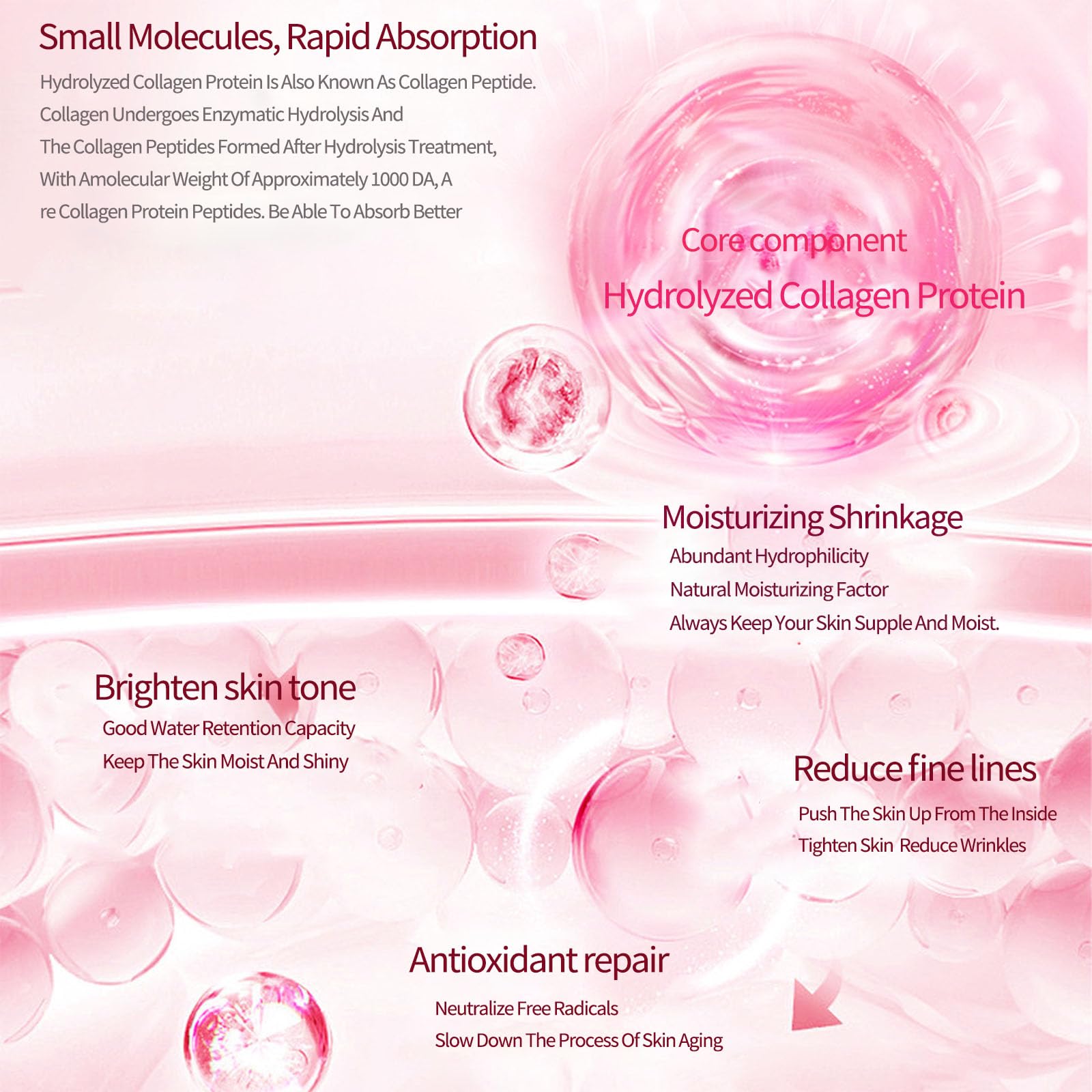 Masque EJVIONPI Bio-Deep Collagen – film translucide après absorption