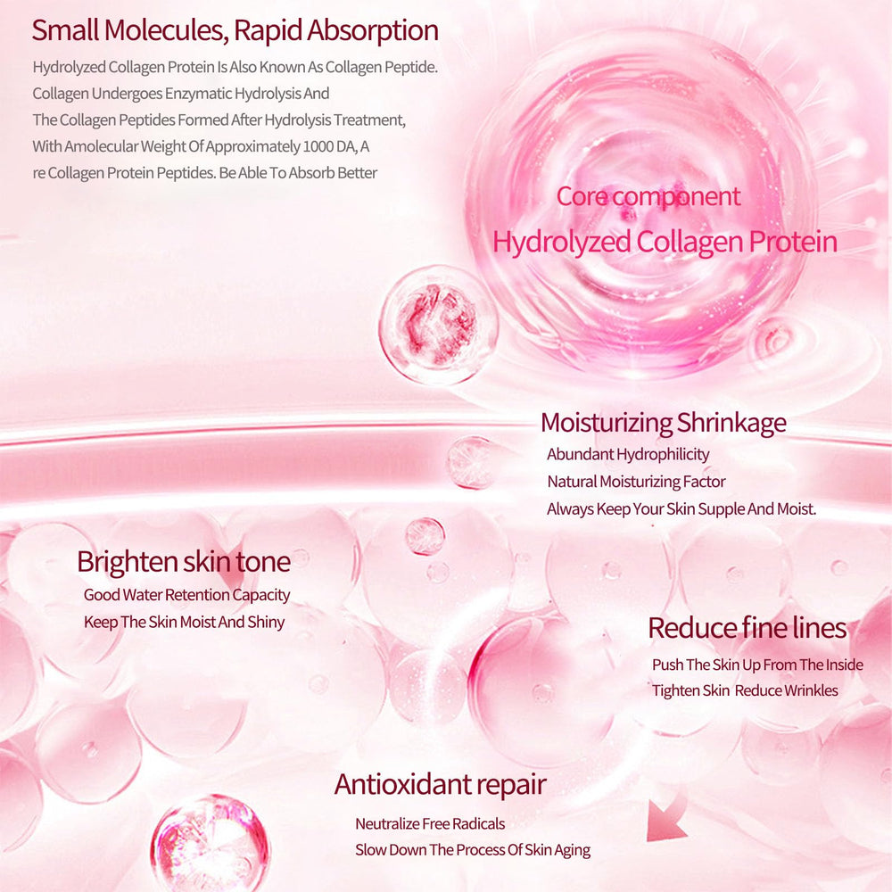 Masque EJVIONPI Bio-Deep Collagen – film translucide après absorption