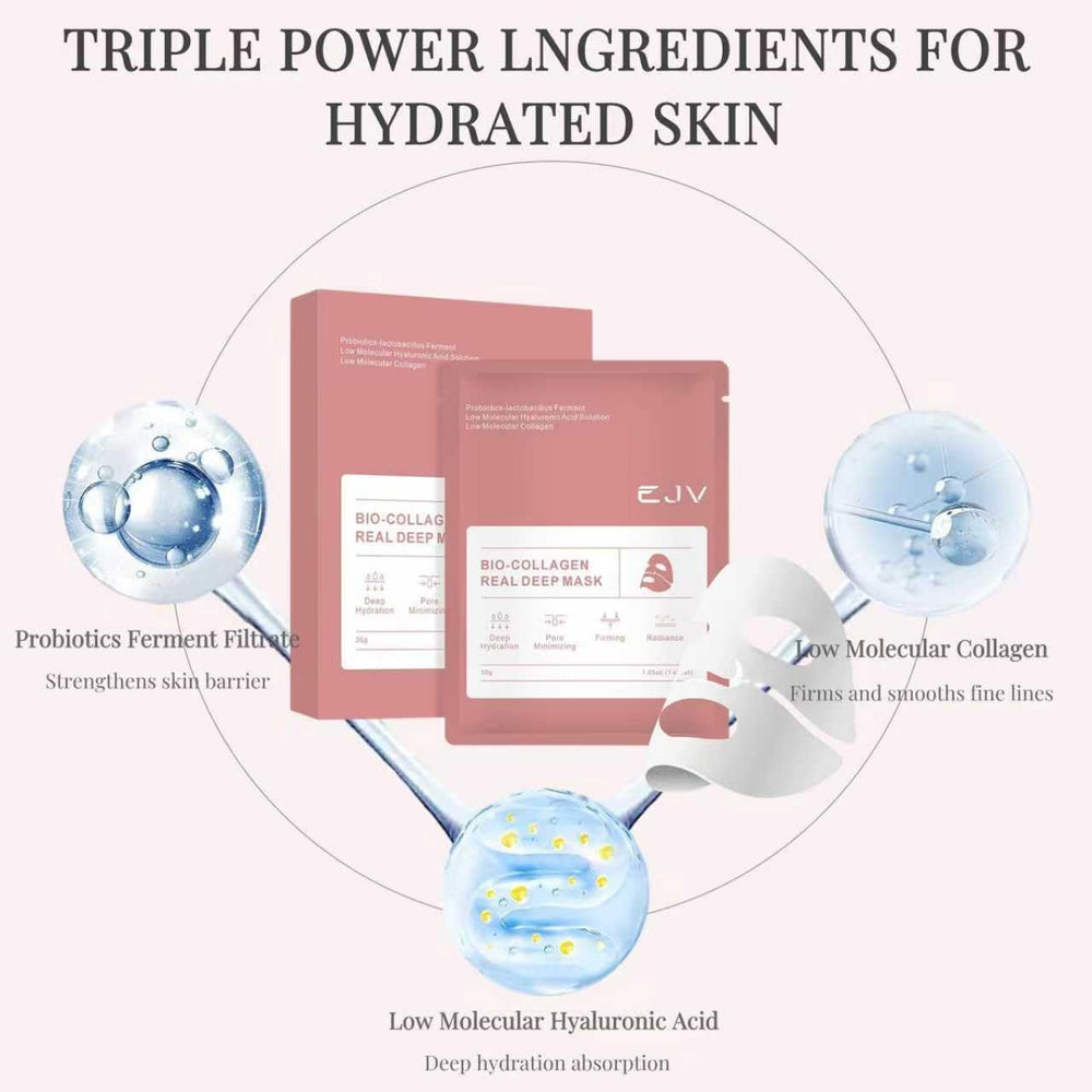 Masque EJVIONPI Bio-Deep Collagen – probiotiques et niacinamide pour texture lisse