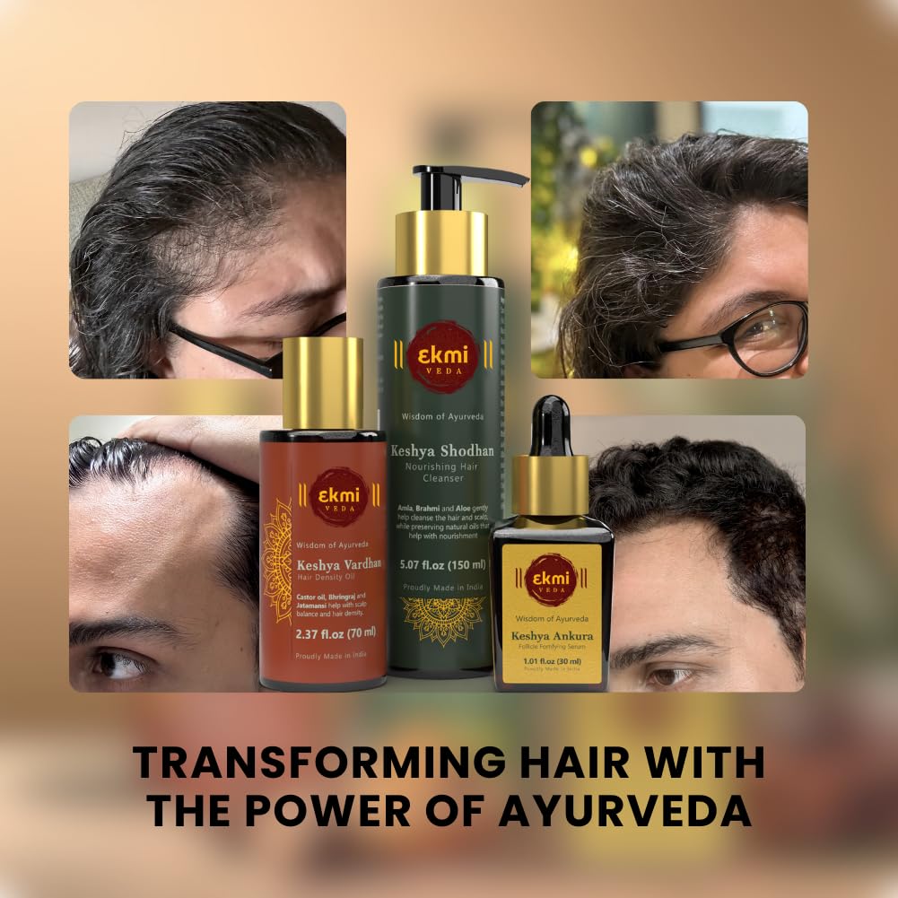 EKMIVEDA massage cuir chevelu – rituel quotidien favorisant la circulation.