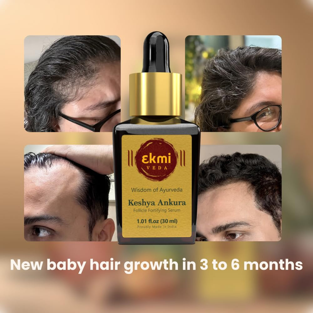 Sérum EKMIVEDA en cadeau élégant, idéal pour les soins capillaires.