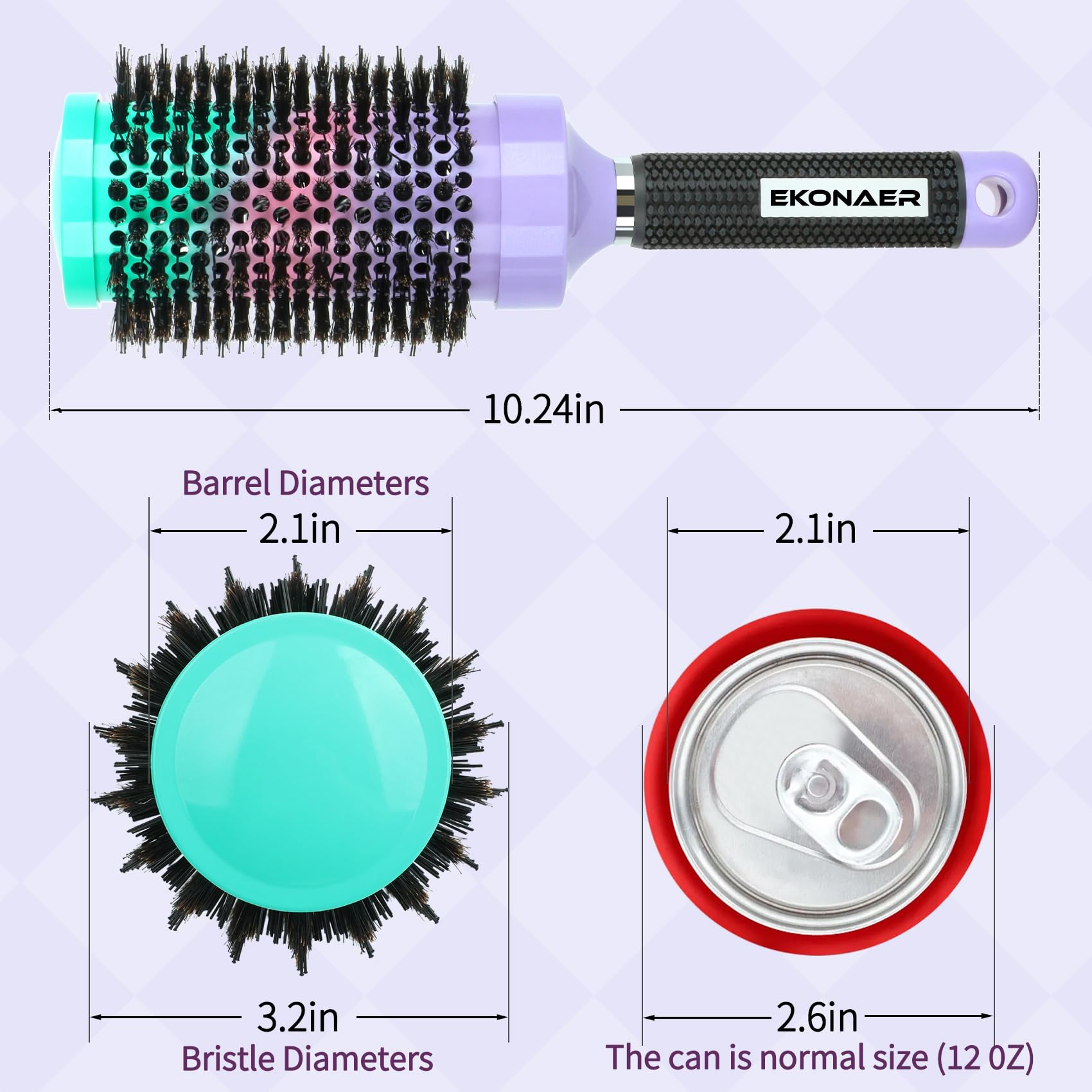 Résultat coiffure maison professionnelle avec EKONAER brosse ronde.