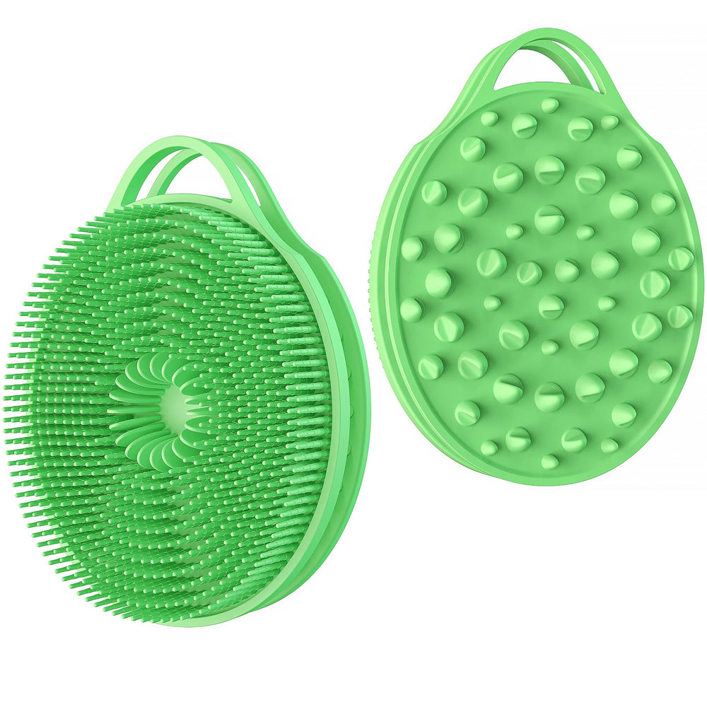 EKOTTOK brosse corp silicone 2-en-1 pour exfolier en douceur et mousser