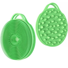 EKOTTOK brosse corp silicone 2-en-1 pour exfolier en douceur et mousser