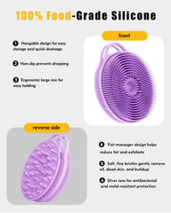Brosse visage et corps EKOTTOK, silicone hypoallergenique, nettoyage quotidien