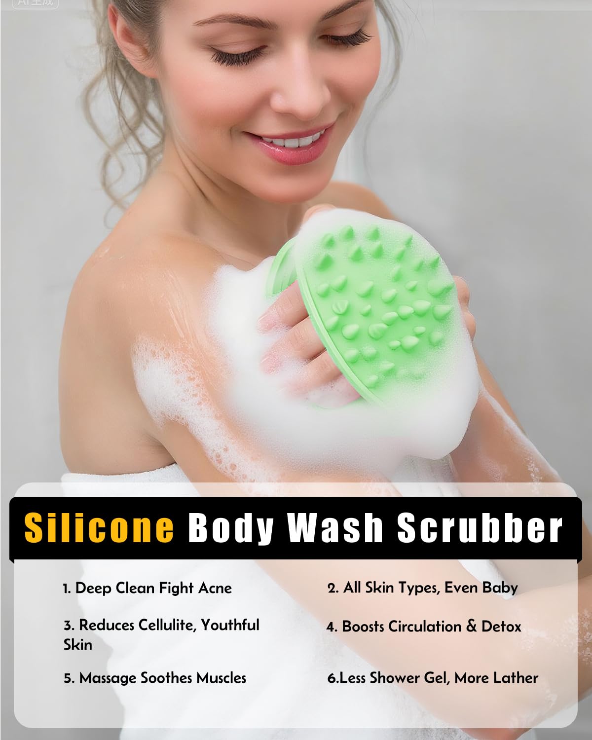 EKOTTOK prise en main ergonomique – grip anti-derapant et pratique en douche