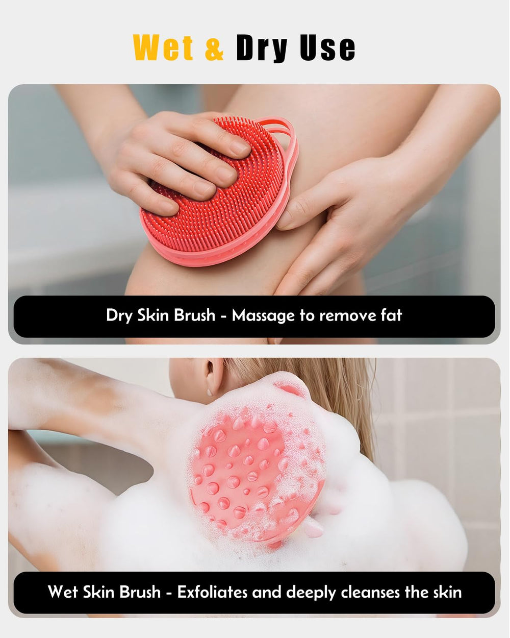 EKOTTOK séchage rapide en silicone pour essuyage efficace après la douche.